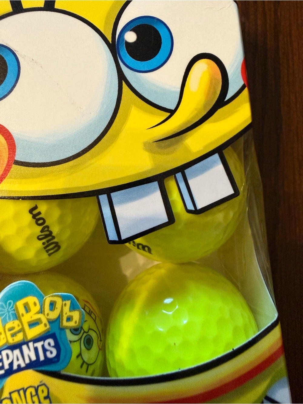 Vintage SpongeBob SquarePants Yellow Golf Balls - Wilson
